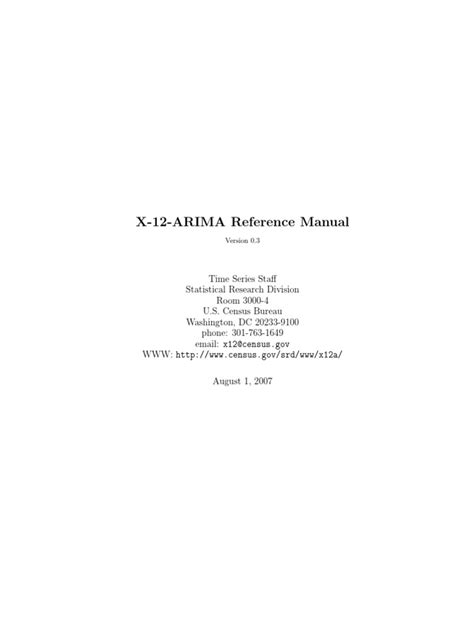 x-12-arima reference manual